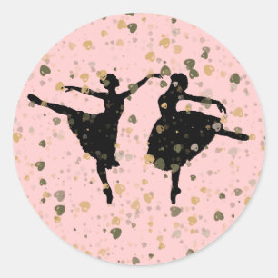 BALLETDANSERS RONDE STICKER