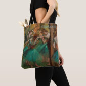 Balletdansers, roze en groen | Edgar Degas Tote Bag (Dichtbij)