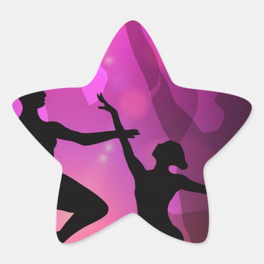 Balletdansers Ster Sticker (Voorkant)