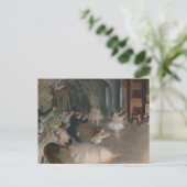 Balletdansers Theaterrepetitie Edgar Degas Briefkaart (Staand voorkant)
