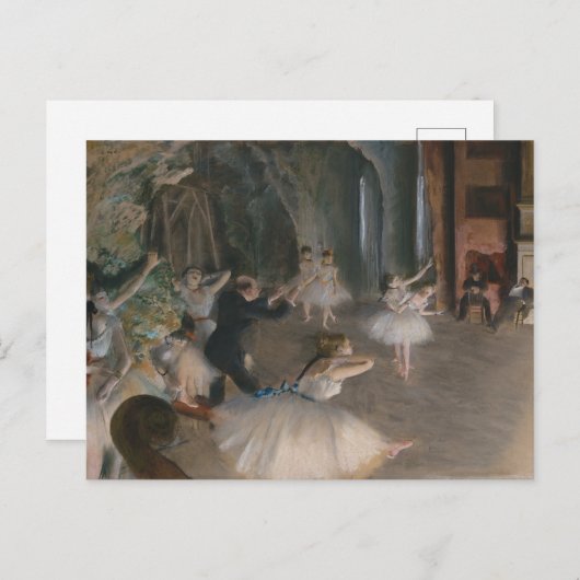 Balletdansers Theaterrepetitie Edgar Degas Briefkaart (Voorkant / Achterkant)