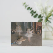 Balletdansers Theaterrepetitie Edgar Degas Briefkaart (Staand voorkant)