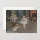 Balletdansers Theaterrepetitie Edgar Degas Briefkaart (Voorkant / Achterkant)