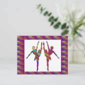 BALLETdansers: zeer artistieke dansformaties Briefkaart (Staand voorkant)