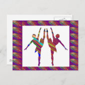 BALLETdansers: zeer artistieke dansformaties Briefkaart (Voorkant / Achterkant)