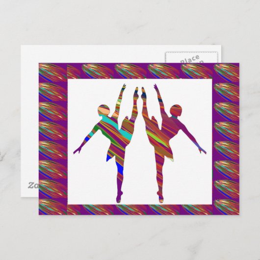 BALLETdansers: zeer artistieke dansformaties Briefkaart (Voorkant / Achterkant)