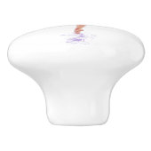  balletdanserschildering - voeg naam toe aan keramische knop (Zijkant)