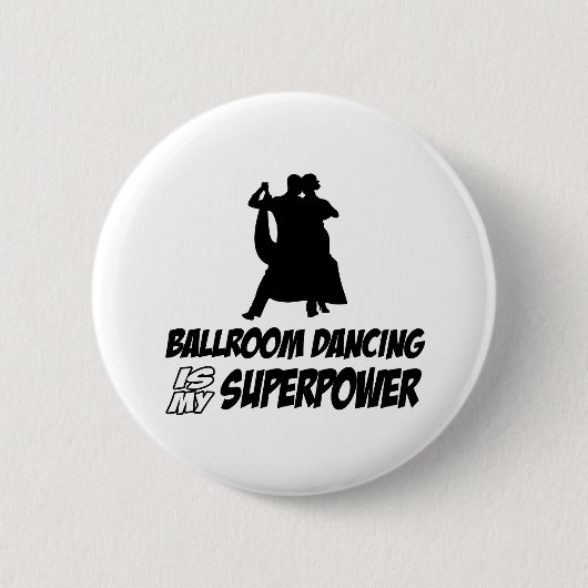 balletdansfeest ronde button 5,7 cm (Voorkant)