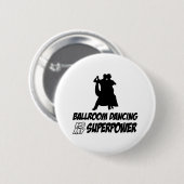 balletdansfeest ronde button 5,7 cm (Voorkant /achterkant)