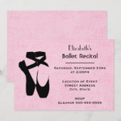 Balletdansrecital Kaart (Voorkant / Achterkant)
