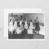 Balletdansrepetitie Vintage 1916 Briefkaart (Voorkant / Achterkant)