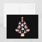 Balletdieren Ballerina kerstboom Briefkaart (Voorkant / Achterkant)