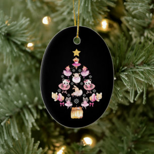 Balletdieren Ballerina kerstboom Keramisch Ornament