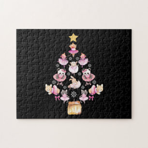 Balletdieren Ballerina kerstboom Legpuzzel
