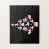 Balletdieren Ballerina kerstboom Legpuzzel (Verticaal)