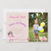 Balletdieren Foto van Birthday Party Kaart (Voorkant)