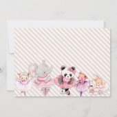 Balletdieren Foto van Birthday Party Kaart (Achterkant)