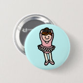 balletdoos. ronde button 5,7 cm (Voorkant /achterkant)