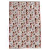 Balletfeest in Blush en Balletroze Medium Cadeauzakje (Achterkant)
