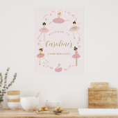 Balletfeest Welkom Bord • Ballerina Poster (Keuken)