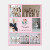 Balletfotocollage Fleece Deken (Voorkant)
