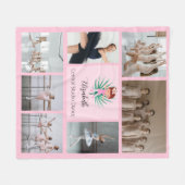Balletfotocollage Fleece Deken (Voorkant (Horizontaal))