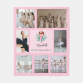 Balletfotocollage Fleece Deken (Voorkant)