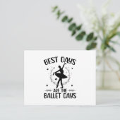 BalletGezegden | Ballerina Dancing Hobby Gifts Briefkaart (Staand voorkant)
