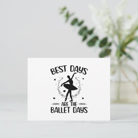 BalletGezegden | Ballerina Dancing Hobby Gifts Briefkaart (Staand voorkant)