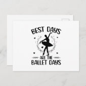 BalletGezegden | Ballerina Dancing Hobby Gifts Briefkaart (Voorkant / Achterkant)
