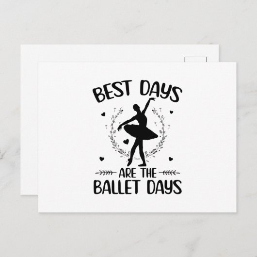 BalletGezegden | Ballerina Dancing Hobby Gifts Briefkaart (Voorkant / Achterkant)