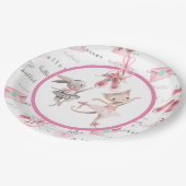 balletgezelschap papieren bordje (Gekanteld)