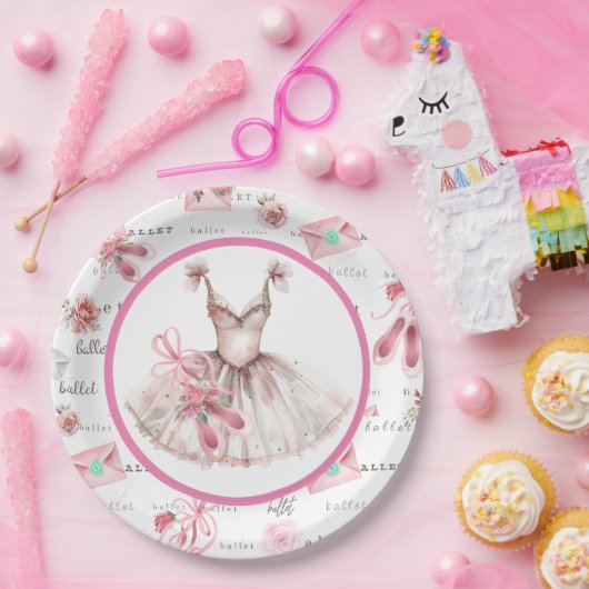 balletgezelschap papieren bordje (Feest)