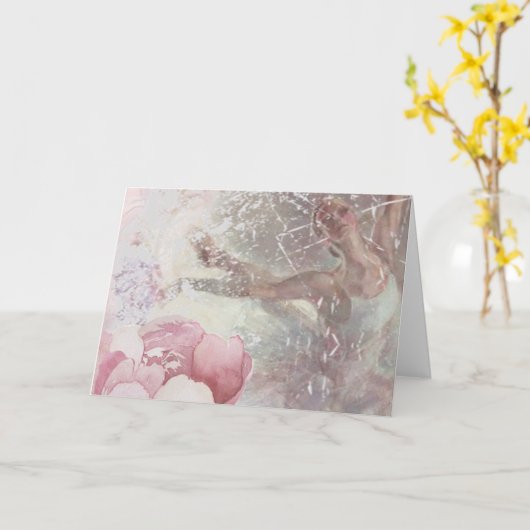 Balletindruk Kaart (Gele Bloem)