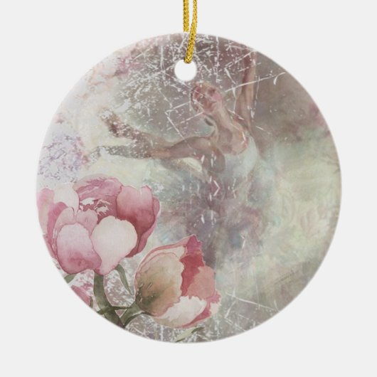 Balletindruk Keramisch Ornament (Voorkant)