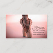 balletinstructeur minimalist visitekaartje (Achterkant)