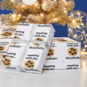 Balletjes Grappige Ontmoeting Met Mijn Balletjes Cadeaupapier
