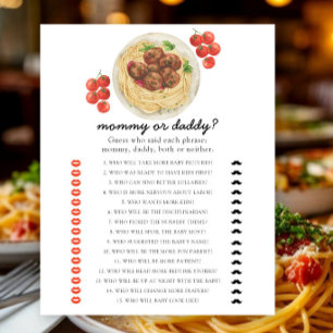 Balletjes - mama of papa baby shower spel