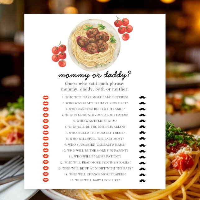 Balletjes - mama of papa baby shower spel (Creator heeft geüpload)