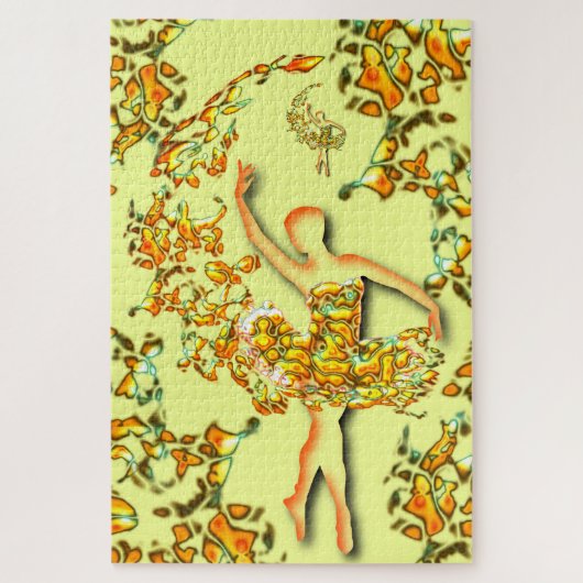 Balletjes puzzel cadeau ballet danseres meisje (Verticaal)