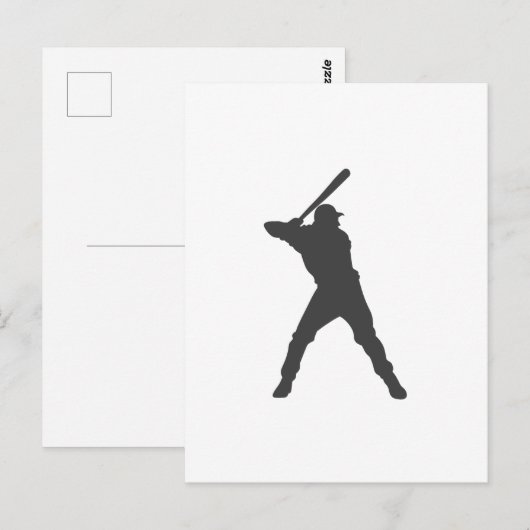 Balletjes silhouet briefkaart (Voorkant / Achterkant)