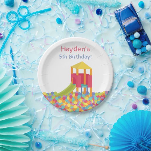 Balletjes voor afspeelplaatsen Kind Birthday Party Papieren Bordje (Feest)