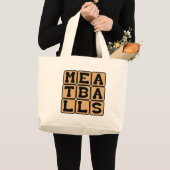 Balletjes, vriend van spaghetti grote tote bag (Voorkant (product))