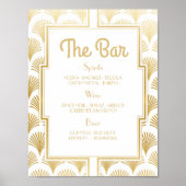 Balletjes Weddenschappen Receptie jaren '20 Kunst  Poster (Voorkant)