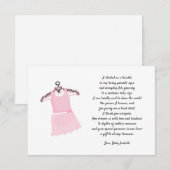 Balletjurk baby shower bedankt voor je opmerking kaart (Voorkant / Achterkant)