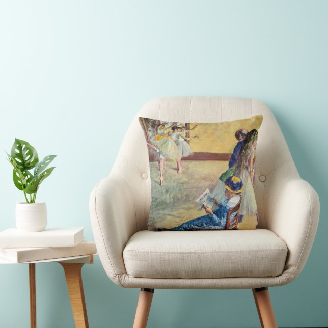 Balletklas, de danszaal door Edgar Degas Kussen (Stoel)