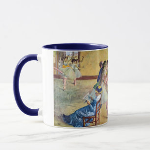 Balletklas, de danszaal door Edgar Degas Mok