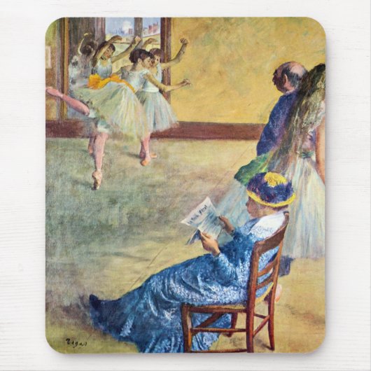 Balletklas, de danszaal door Edgar Degas Muismat (Voorkant)