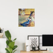 Balletklas, de danszaal door Edgar Degas Poster (Thuiskantoor)
