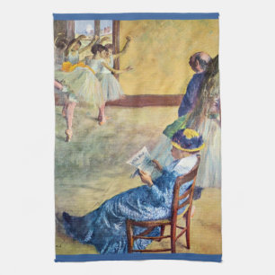 Balletklas, de danszaal door Edgar Degas Theedoek